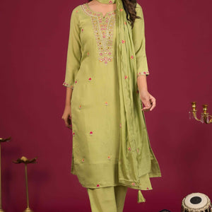green-floral-embroidered-pure-cotton-salwar-suit
