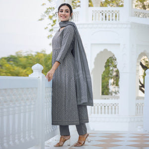 grey-jaipuri-print-with-gota-work-pure-cotton-anarkali-suit