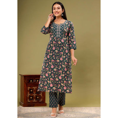 green-floral-printed-pure-cotton-suit-2