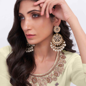 Light Yellow Sequins Embroidered With Stonework Georgette Semi Stitched Suit