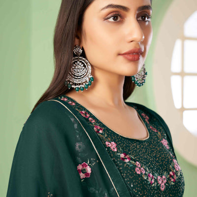 green-floral-sequins-embroidered-georgette-semi-stitched-suit-19