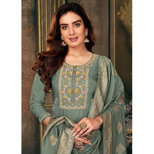 green-floral-embroidered-dola-silk-suit