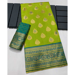 green-butti-work-banarasi-silk-saree
