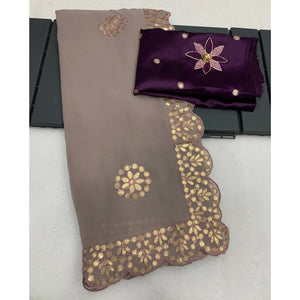 grey-georgette-saree-with-gotta-patti-work