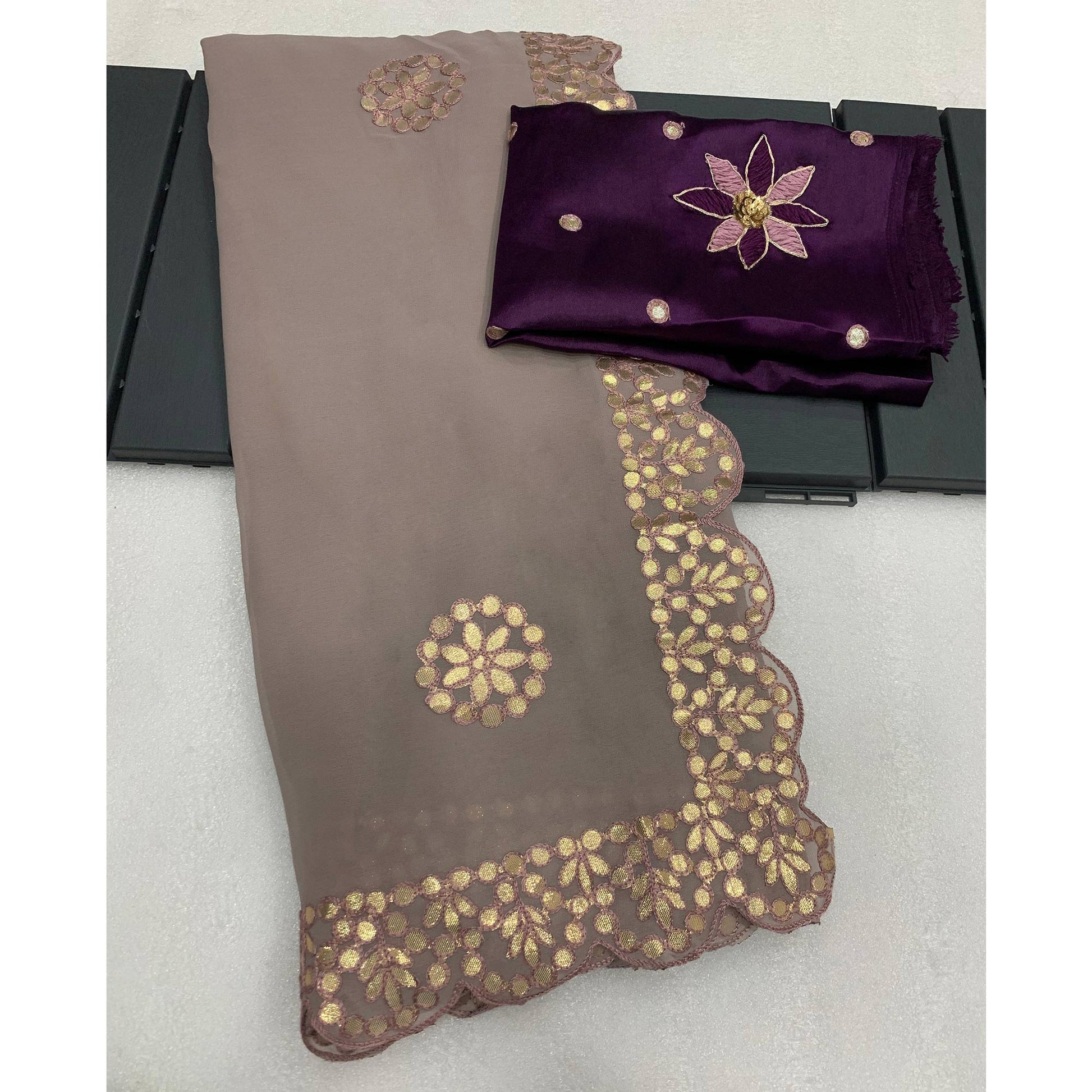 grey-georgette-saree-with-gotta-patti-work