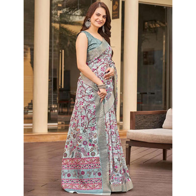 grey-floral-digital-printed-tussar-silk-saree-2