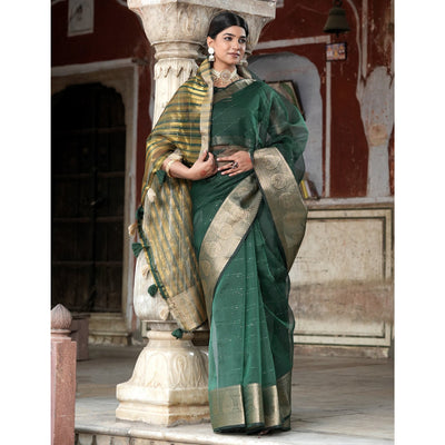 green-sequins-embroidered-organza-saree-with-woven-border
