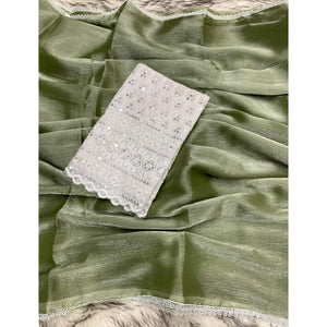 green-solid-chiffon-saree-saree-with-lace-border