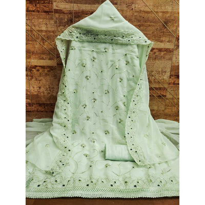 green-floral-sequins-embroidered-georgette-dress-material-1