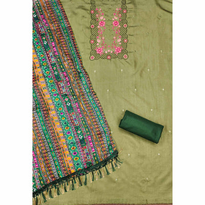 green-floral-sequins-embroidered-cotton-silk-dress-material-15