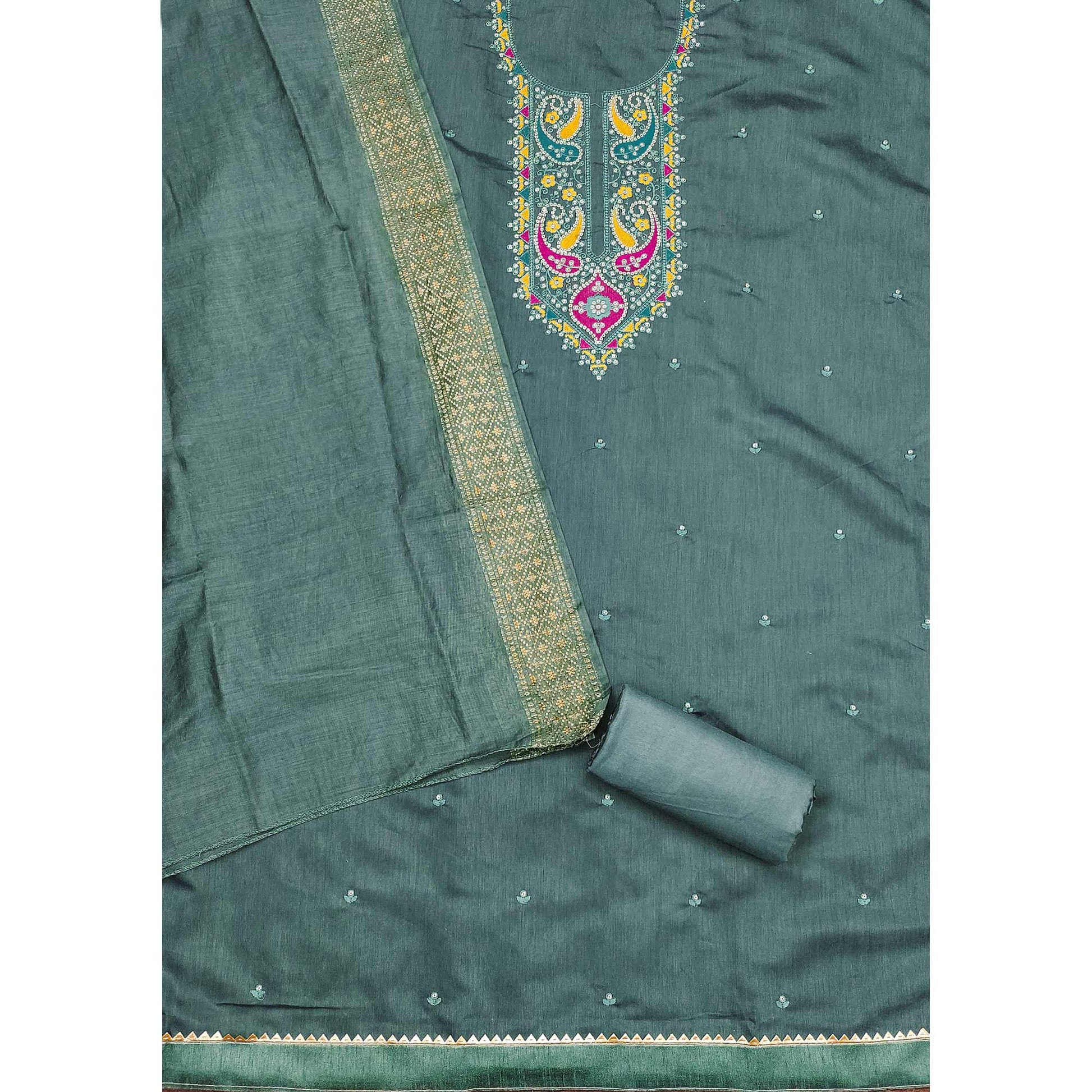 green-floral-sequins-embroidered-cotton-silk-dress-material-29