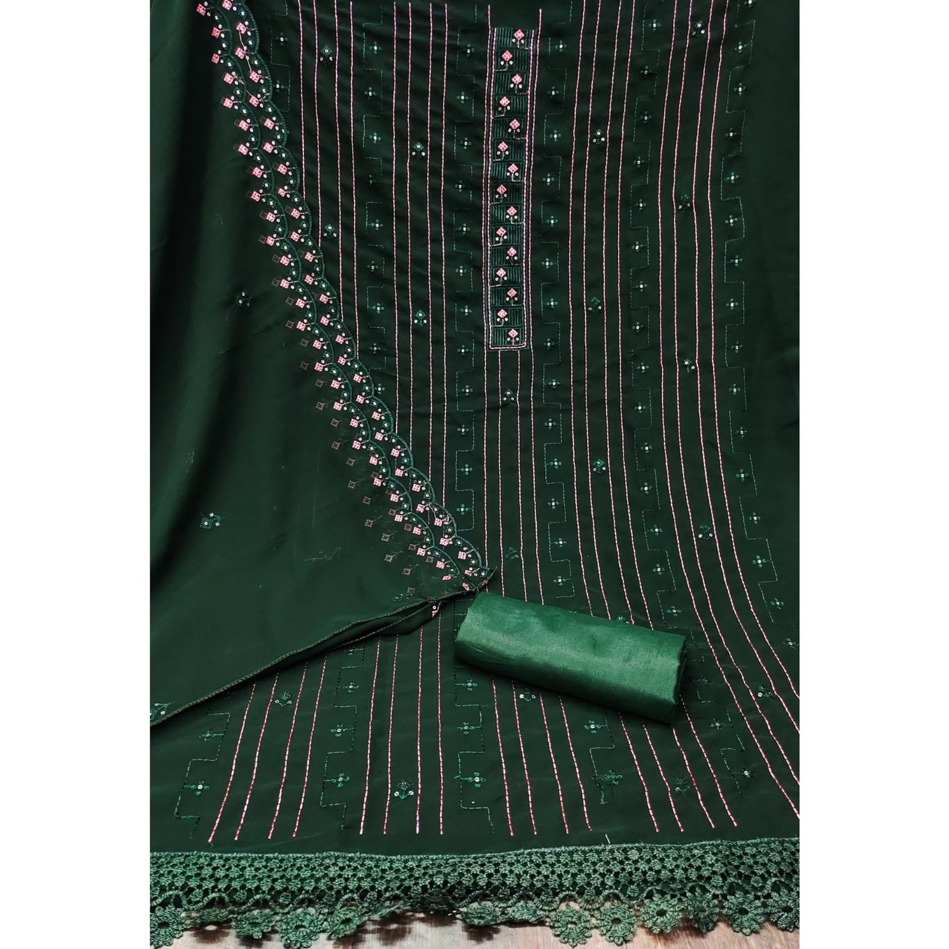 green-sequins-embroidered-georgette-dress-material-5