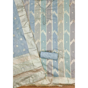 grey-floral-woven-with-hand-embroidered-jacquard-dress-material