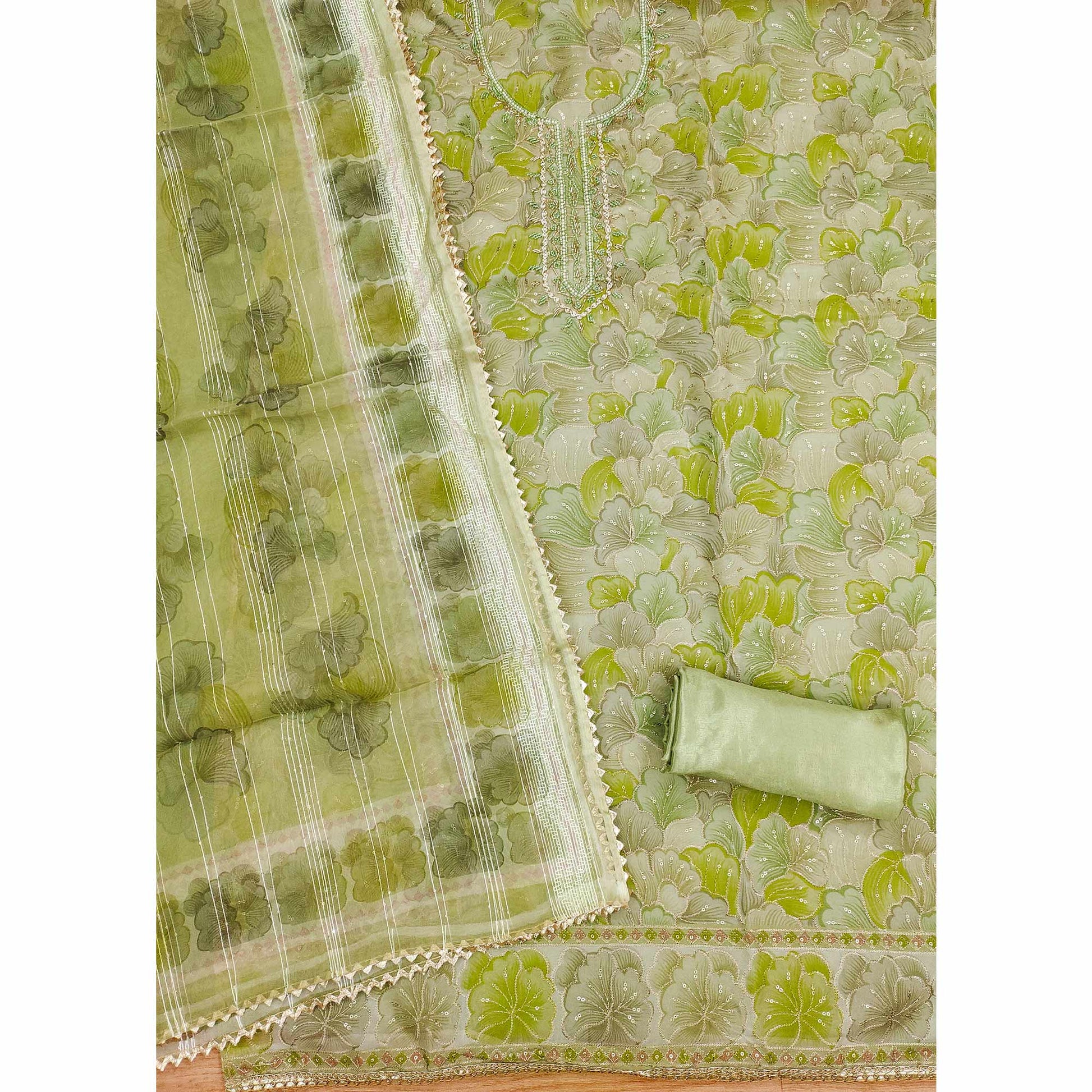 green-floral-print-with-sequins-embroidered-organza-dress-material