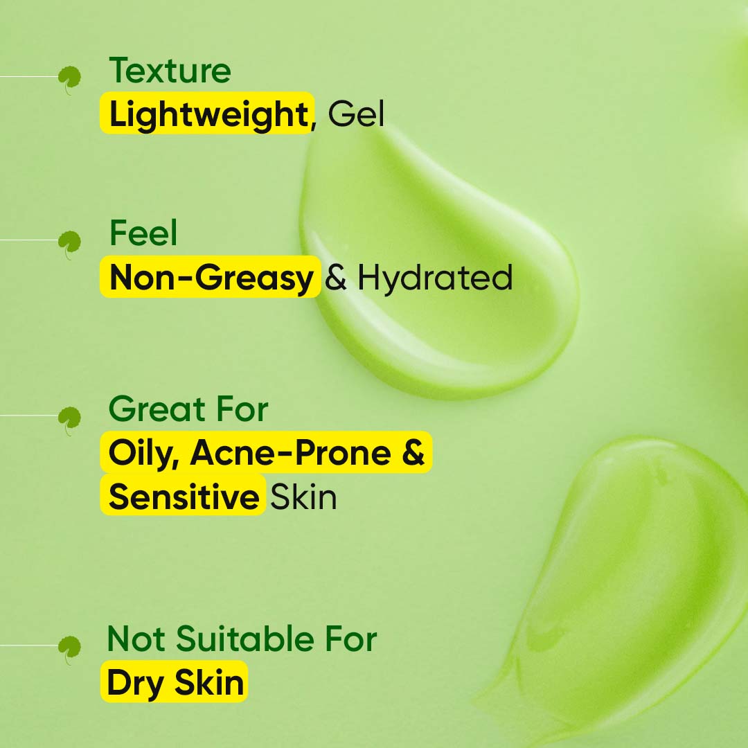 Cica & Niacinamide Night Gel for Oily & Acne Prone Skin