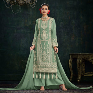 green-floral-embroidered-georgette-semi-stitched-palazzo-suit