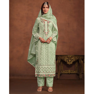 green-floral-embroidered-organza-semi-stitched-suit-1