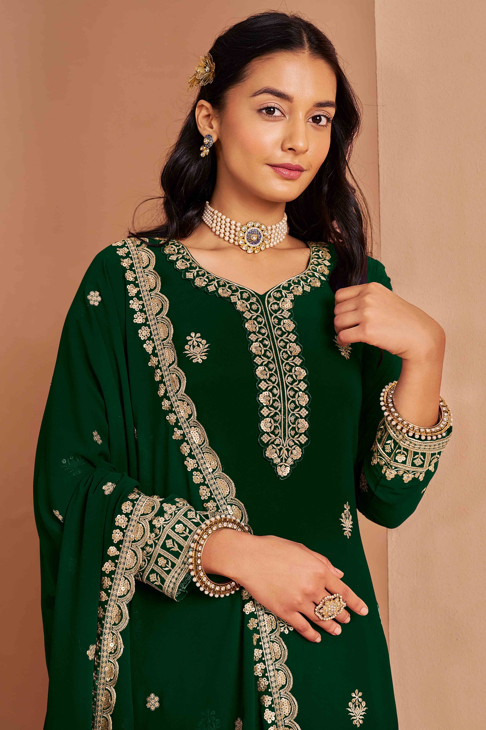 green-floral-embroidery-georgette-semi-stitched-palazzo-suit