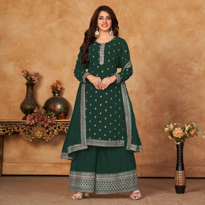 green-floral-embroidered-georgette-semi-stitched-suit-7