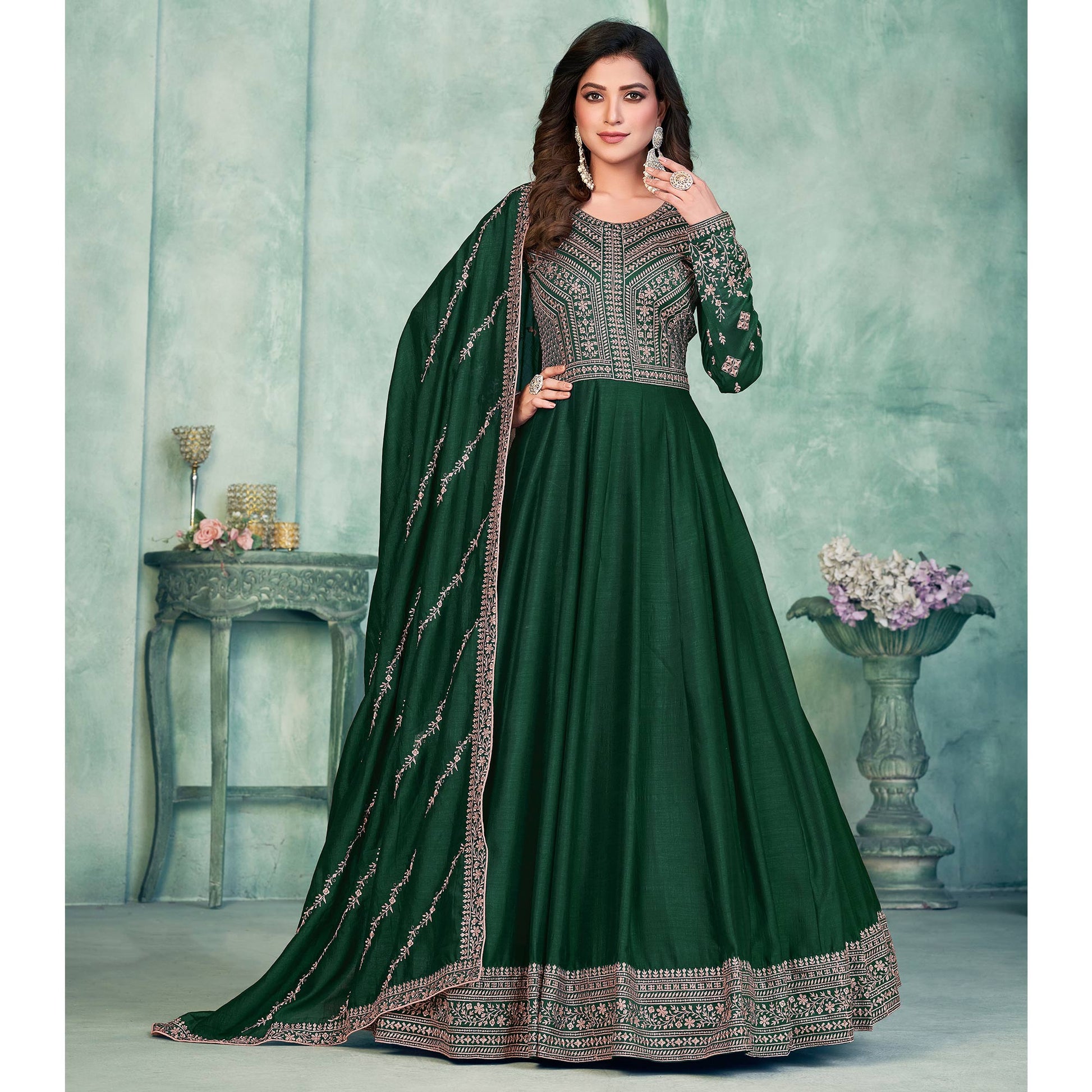 green-embroidered-art-silk-semi-stitched-anarkali-suit