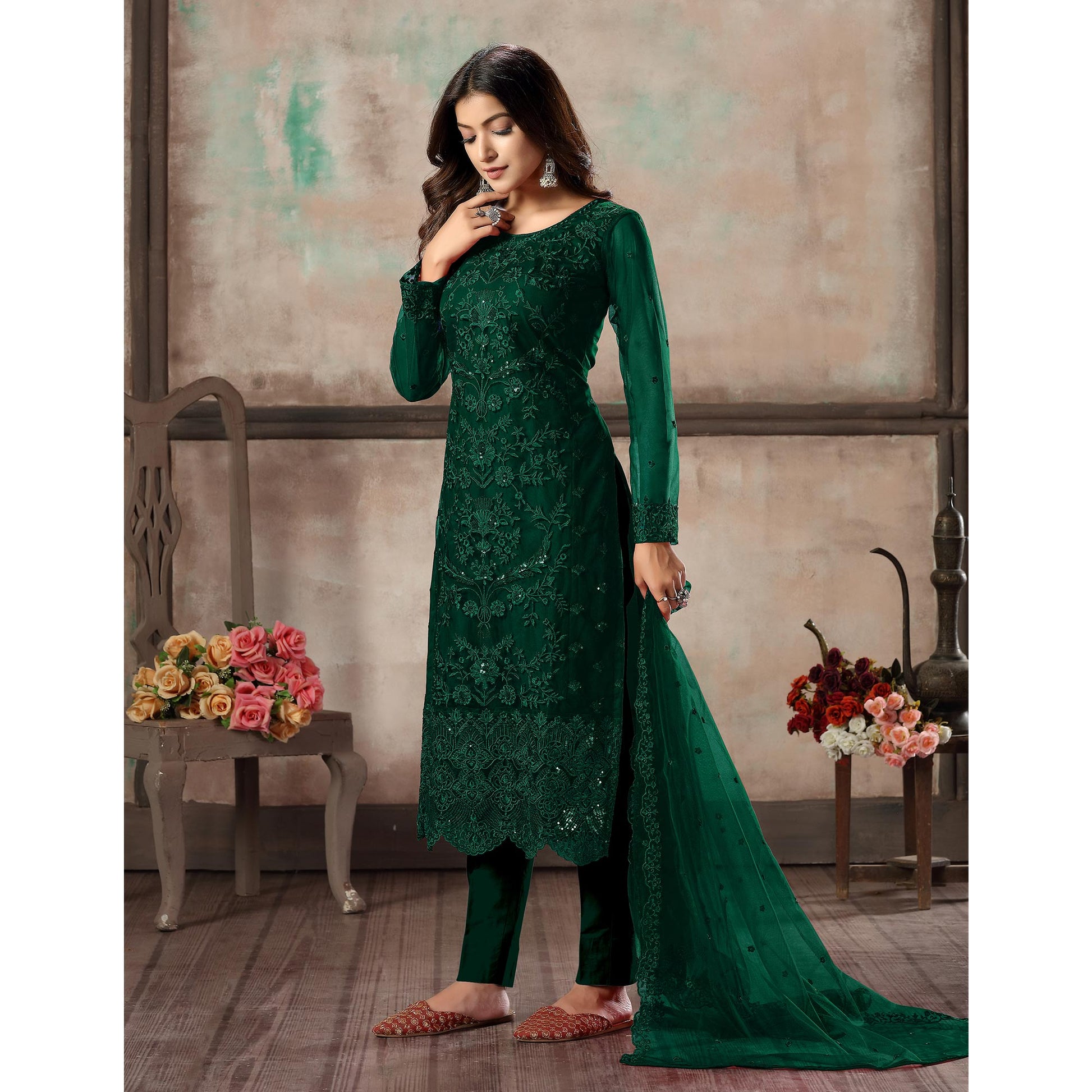 green-floral-embroidered-net-suit-2
