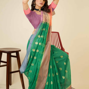 green-zari-weaving-cotton-silk-saree-1