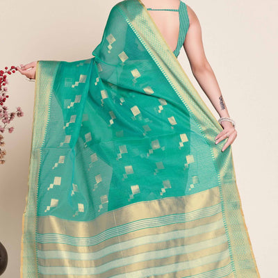 green-zari-weaving-kota-doria-saree-38