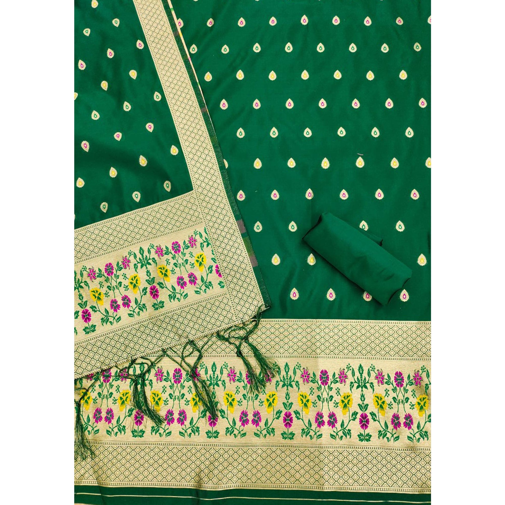 green-floral-zari-woven-banarasi-silk-dress-material-28