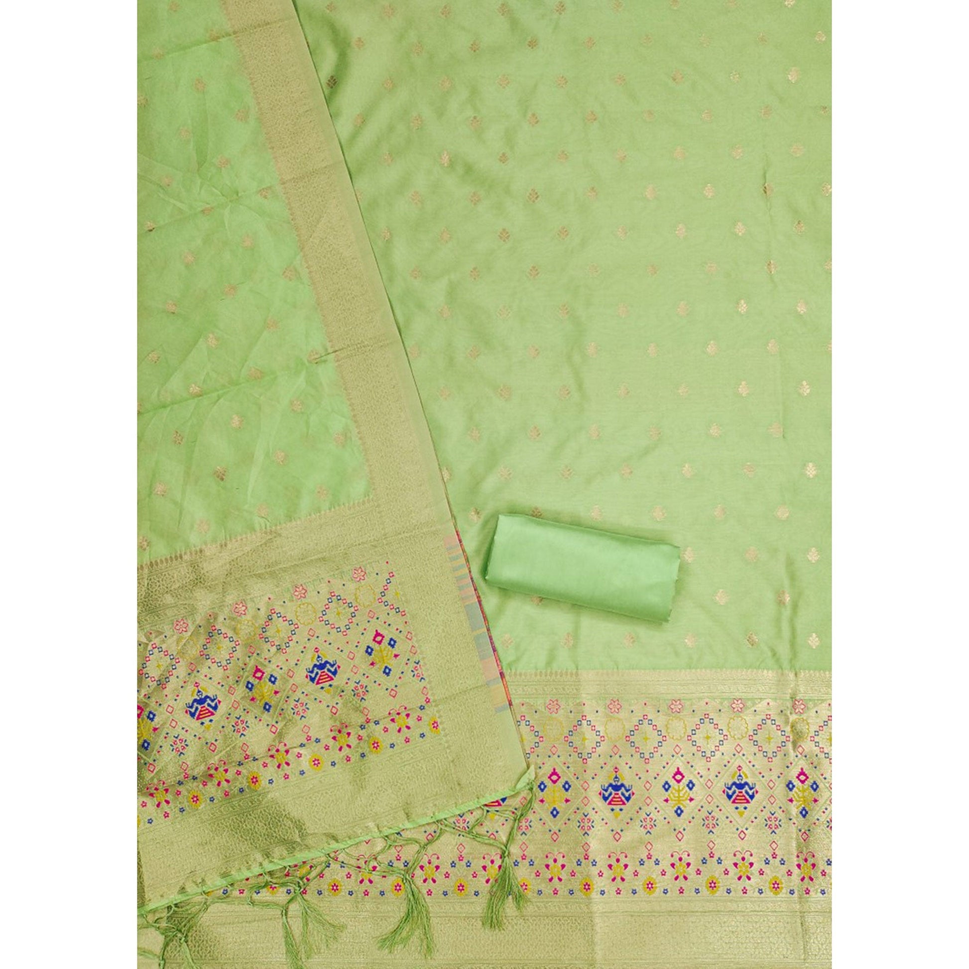 green-zari-weaving-soft-banarasi-silk-dress-material