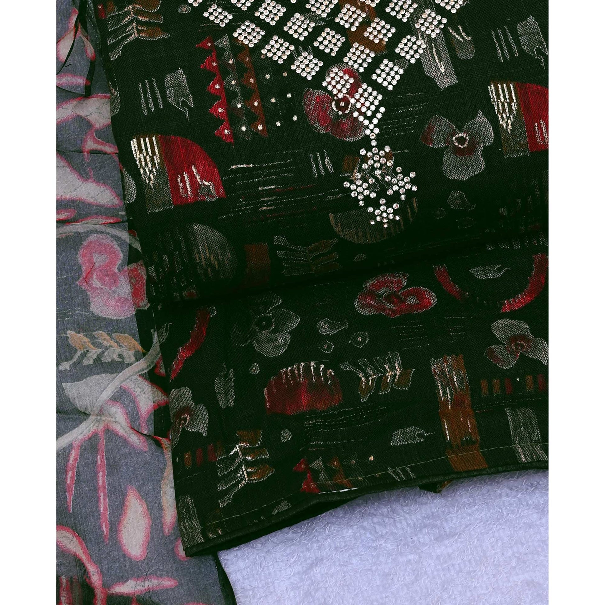 green-floral-printed-with-stone-work-yoke-pure-cotton-dress-material
