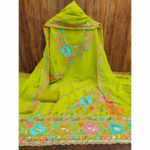 green-floral-sequins-embroidered-georgette-dress-material-2
