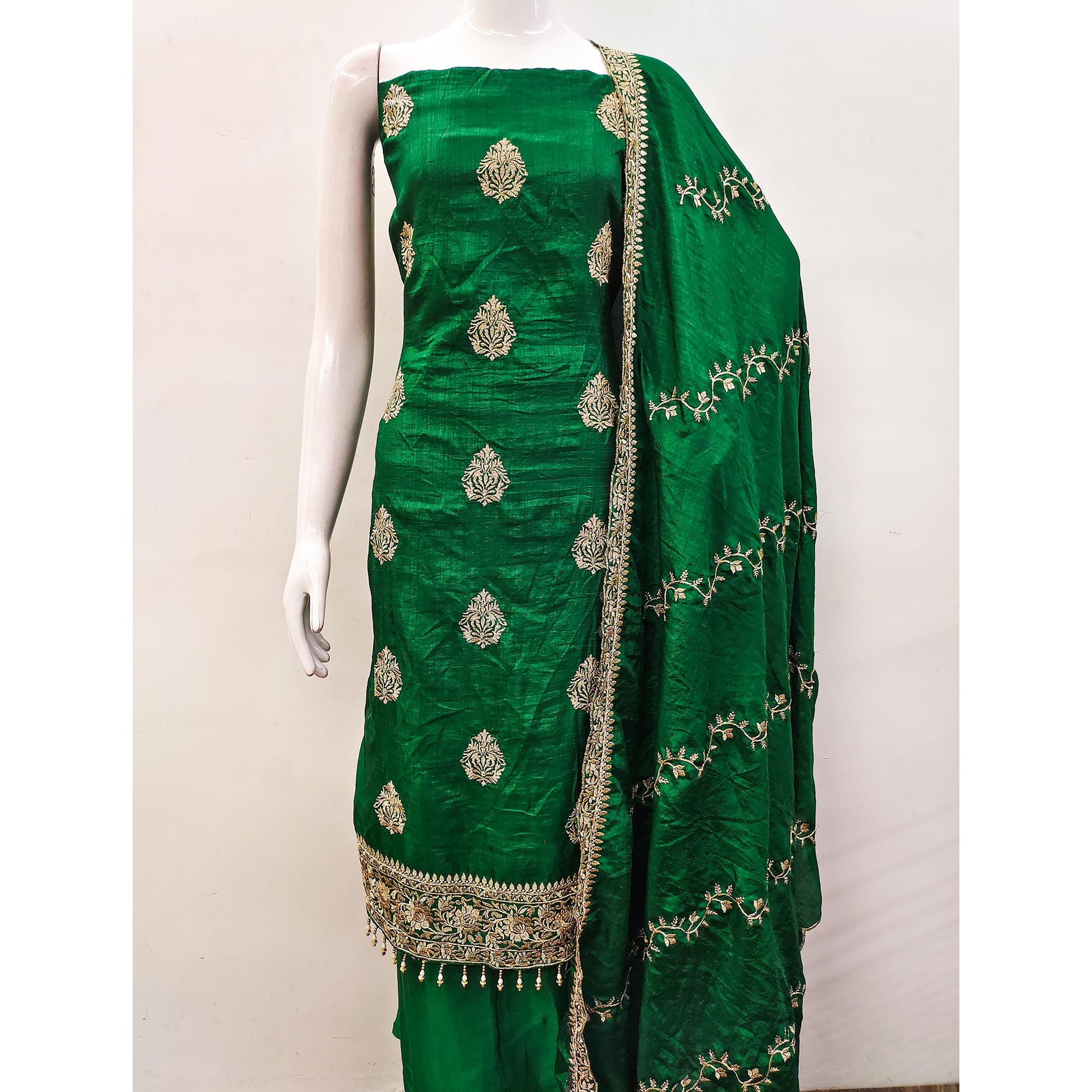green-floral-embroidered-vichitra-silk-dress-material-6