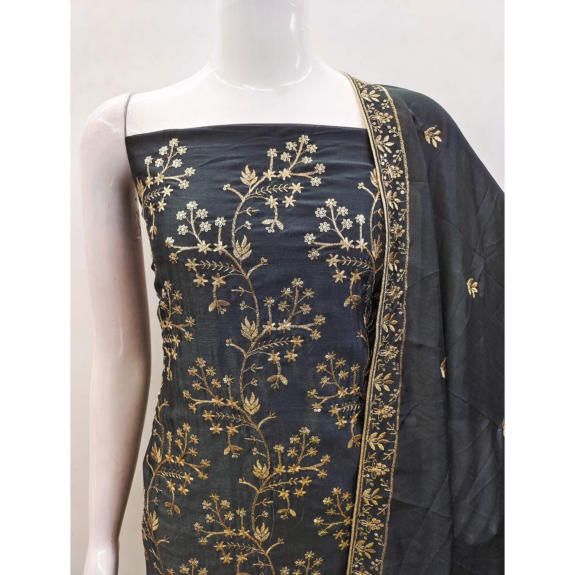 grey-floral-embroidered-vichitra-silk-dress-material-3