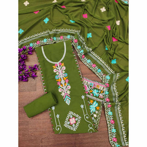 green-floral-sequins-embroidered-georgette-dress-material-3