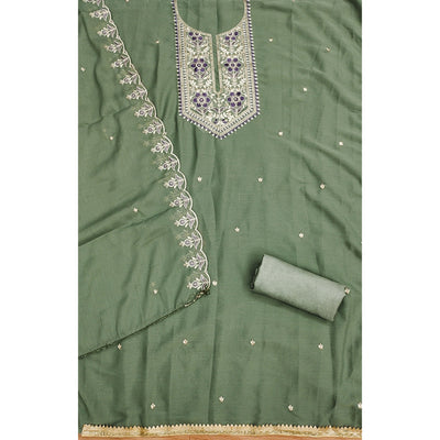 green-floral-sequins-embroidered-georgette-dress-material-13