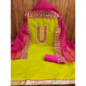 green-woven-with-sequins-embroidery-chanderi-dress-material
