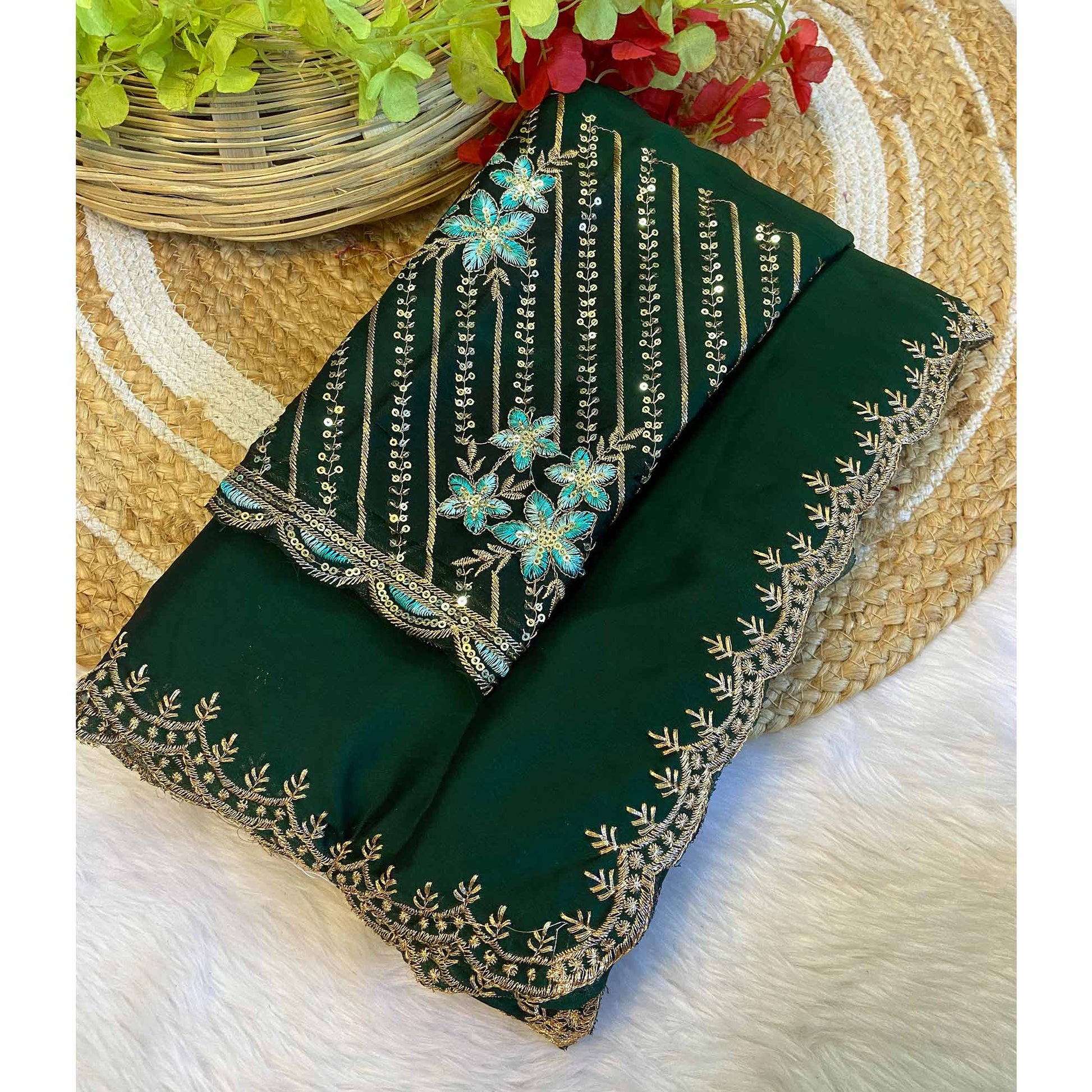 green-zari-embroidered-organza-saree