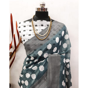 grey-digital-printed-linen-saree-4