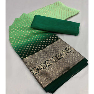 green-floral-foil-printed-georgette-saree-2