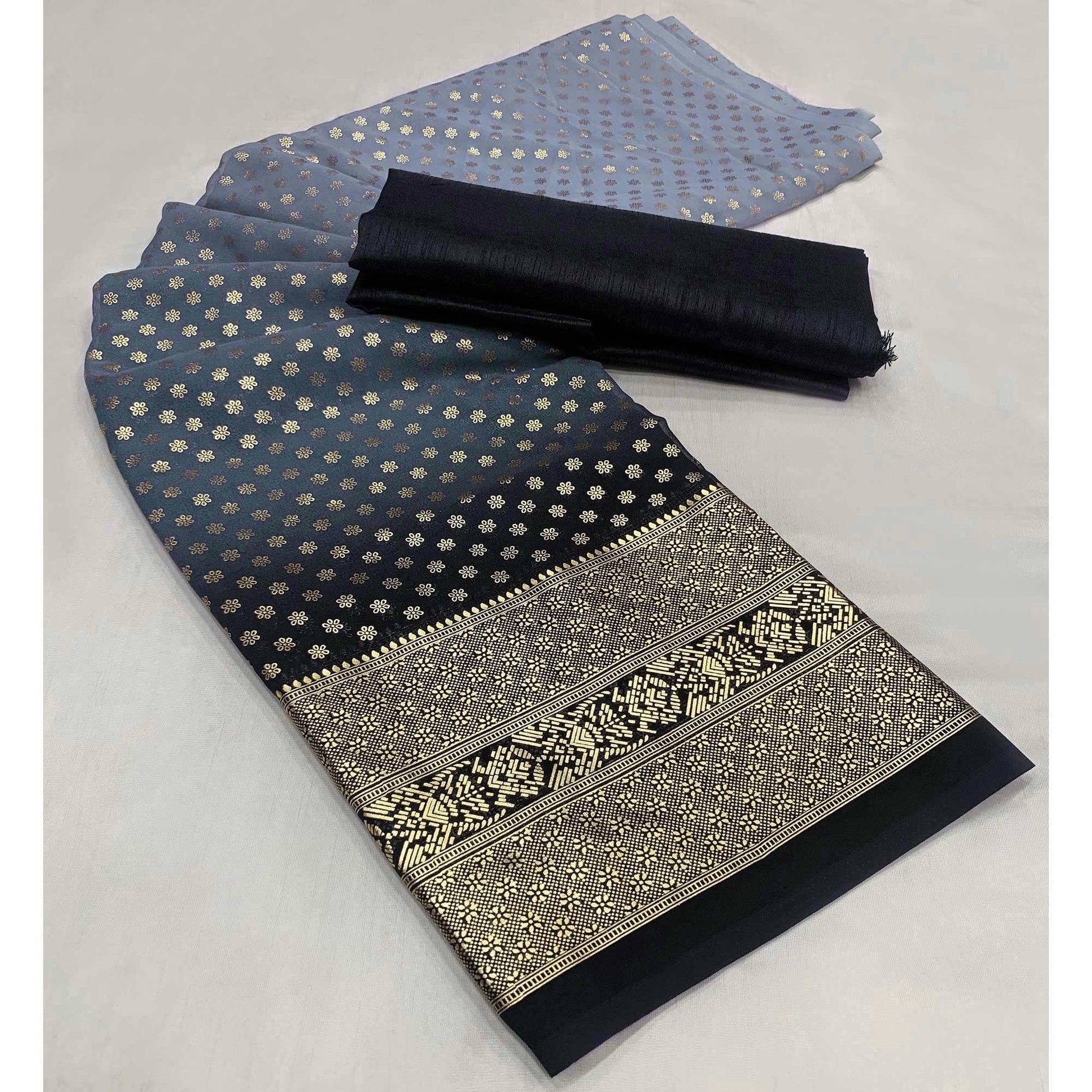 grey-floral-foil-printed-georgette-saree-1