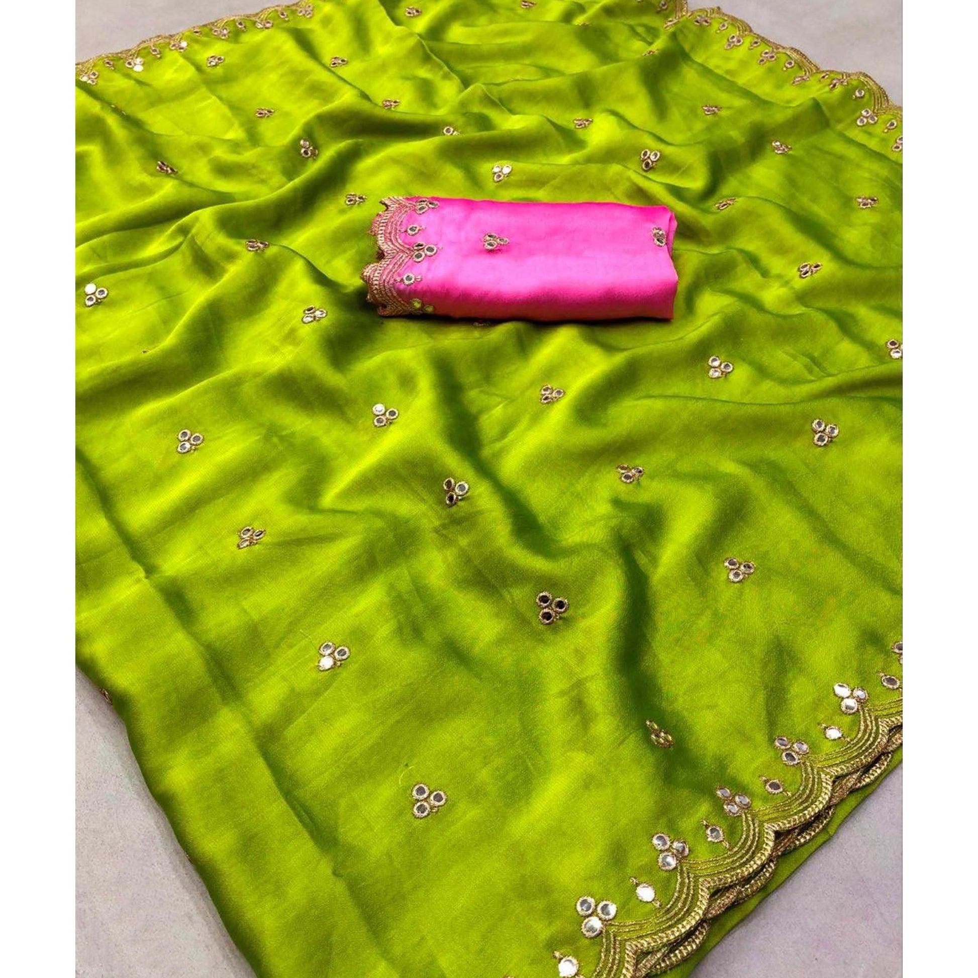 green-mirror-embroidery-work-georgette-saree