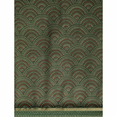 green-foil-printed-chiffon-saree-with-tassels