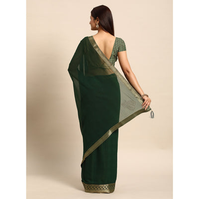 green-swarovski-work-chiffon-saree-with-zari-border