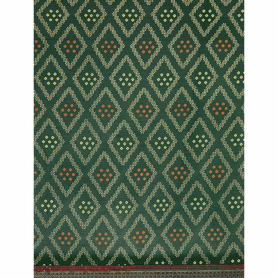 green-floral-foil-printed-chiffon-saree-with-tassels-1