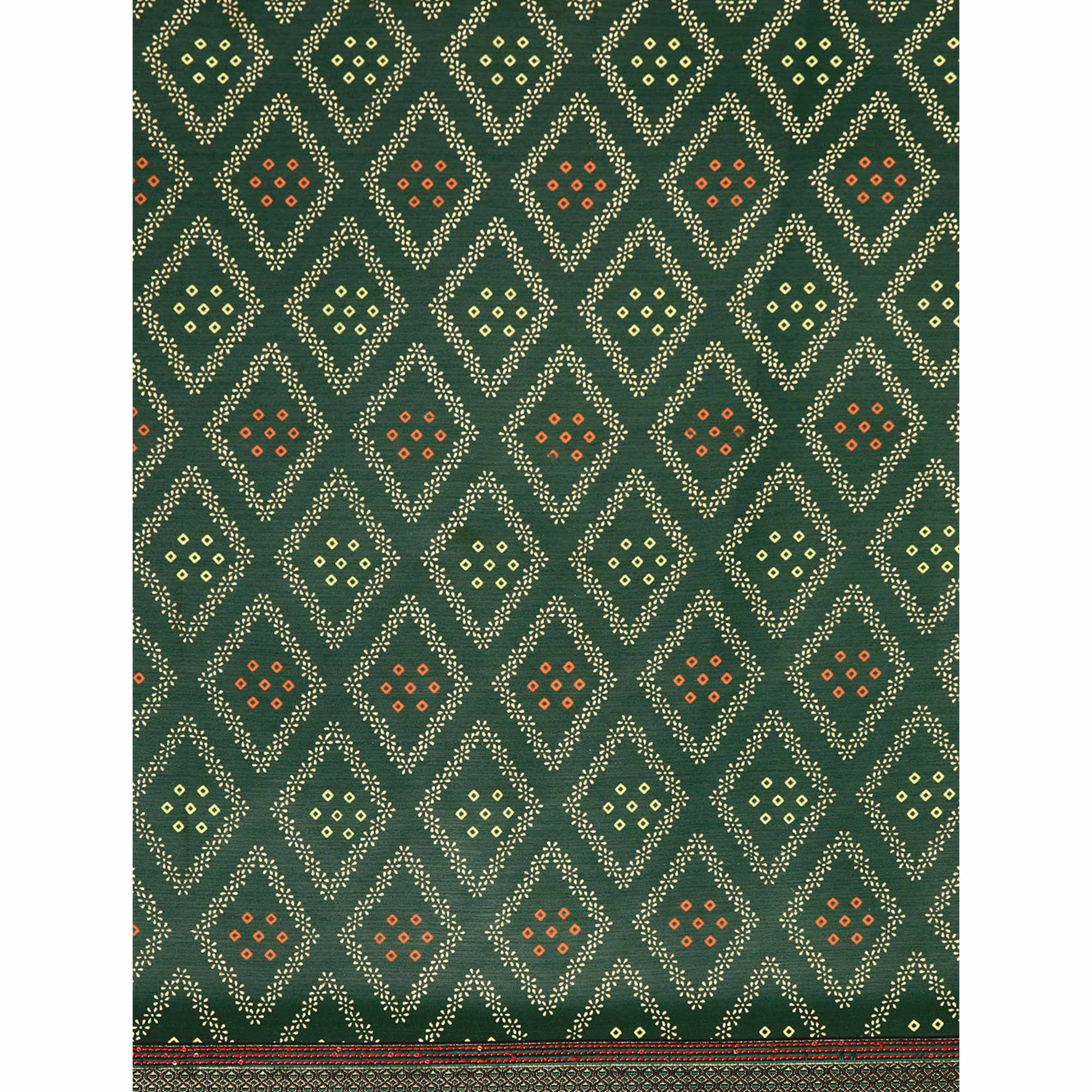 green-floral-foil-printed-chiffon-saree-with-tassels-1