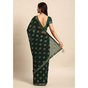green-foil-printed-with-embellished-chiffon-saree