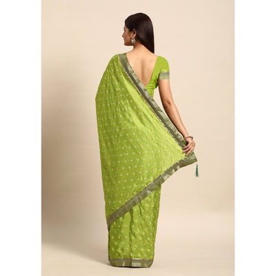 green-floral-printed-vichitra-silk-saree-with-tassels