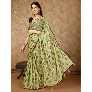 green-foil-printed-lycra-ready-to-wear-saree