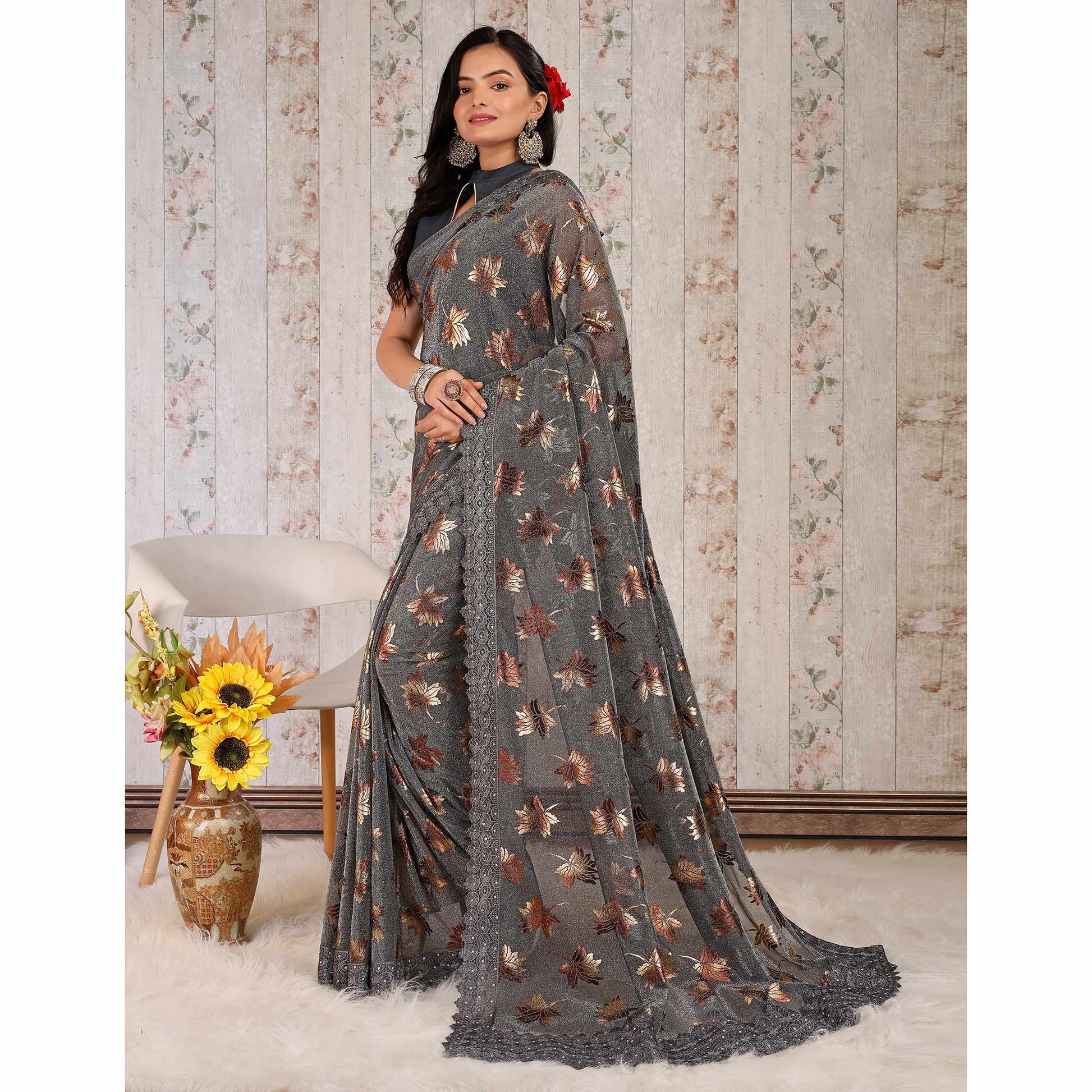 grey-foil-printed-lycra-saree-with-embroidered-lace-border-1