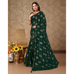 green-foil-printed-chiffon-saree-with-gota-patti-lace-border